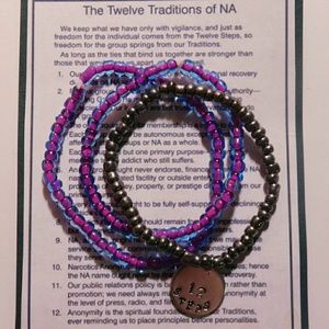 12 Steps of N.A Bracelet Set